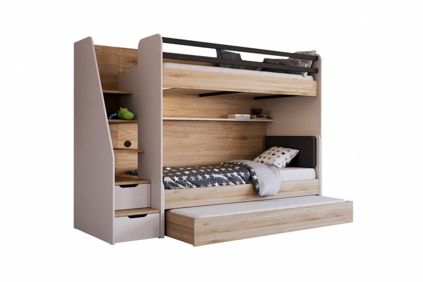 NEW OPTIONS BUNK BED OAK - Image 3