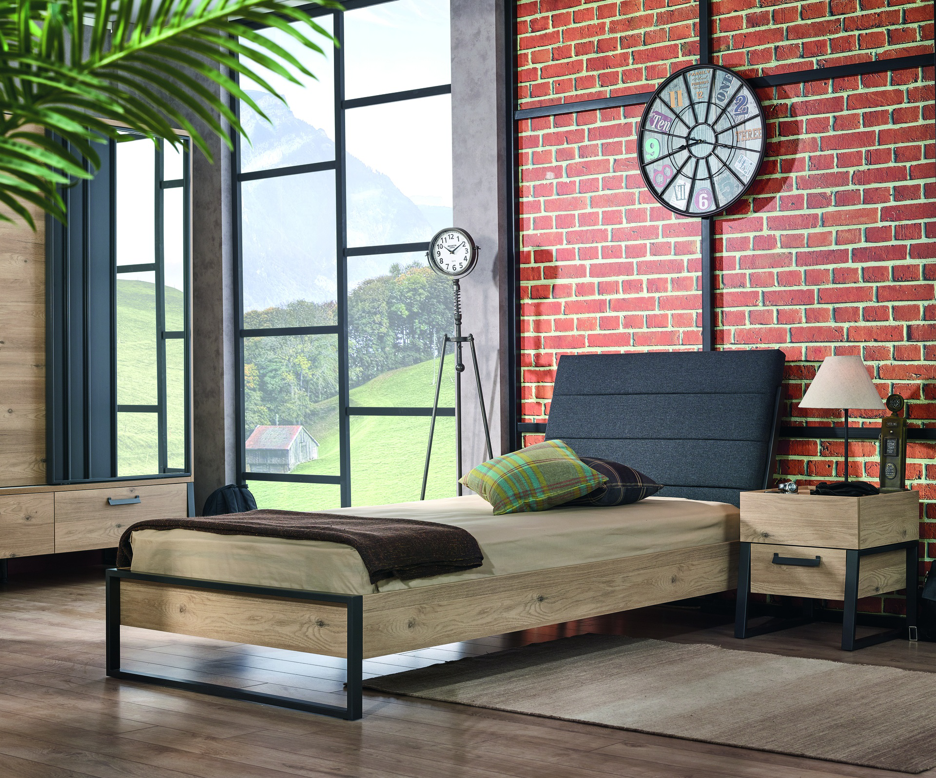 IRONY 120X200 BED FRAME &HB - Image 2