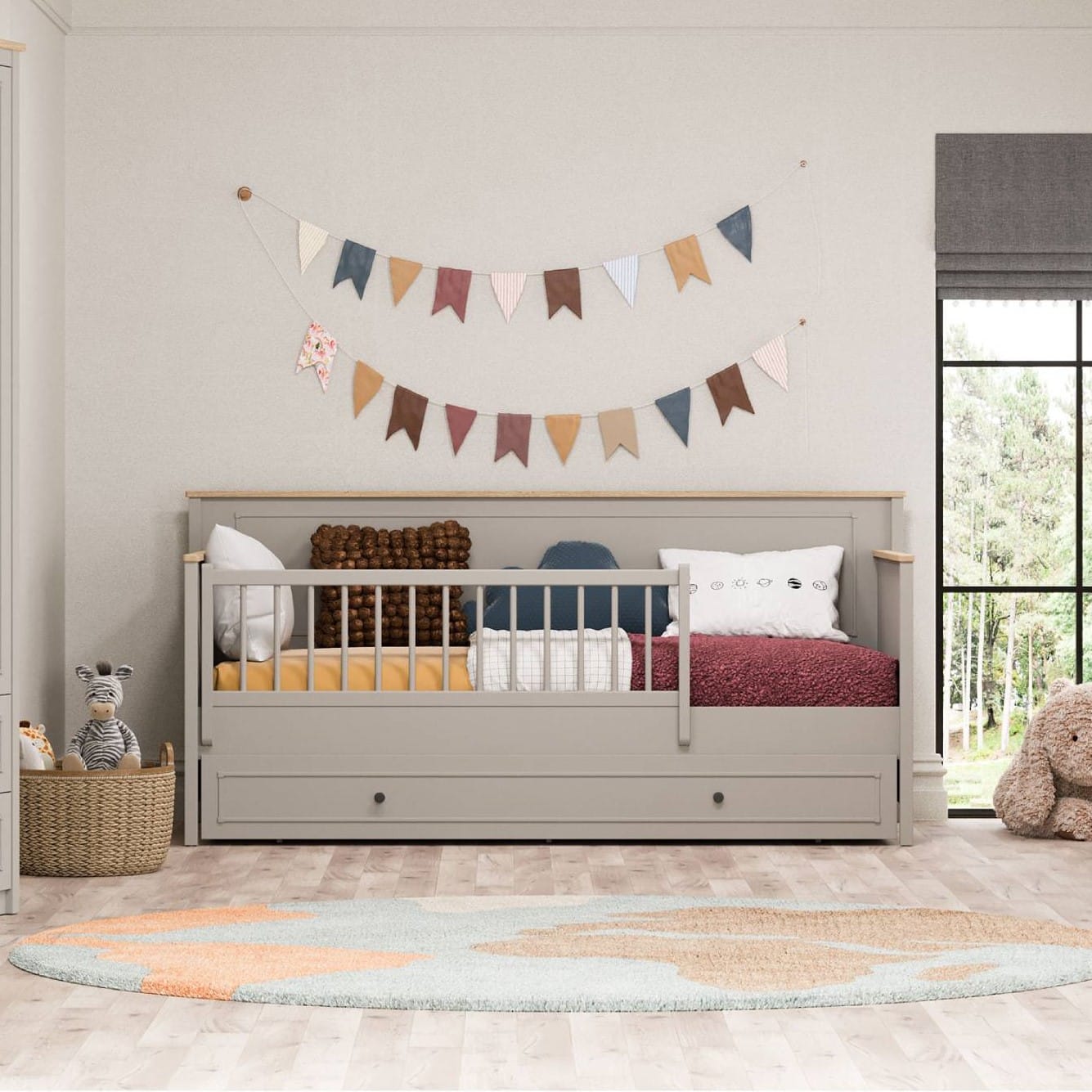 SENTO PULL-OUT BED 90X190 U GREY - Image 2