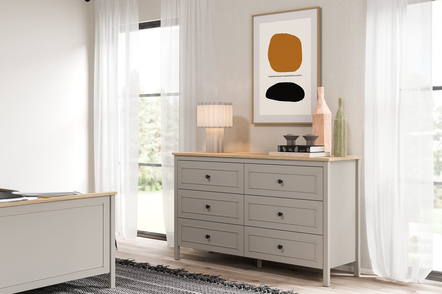 SENTO CHIFFONIER WIDE U GREY - Image 2