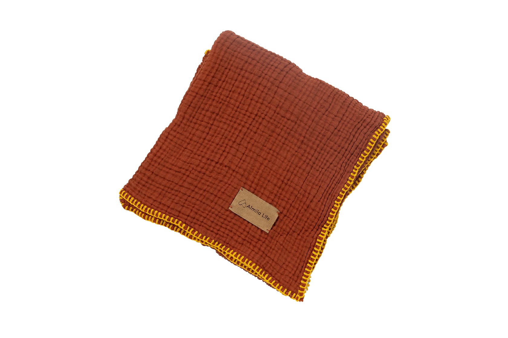 PIQUE MUSLIN BERNARD BABY TERRACOTTA (80X130) - Image 2