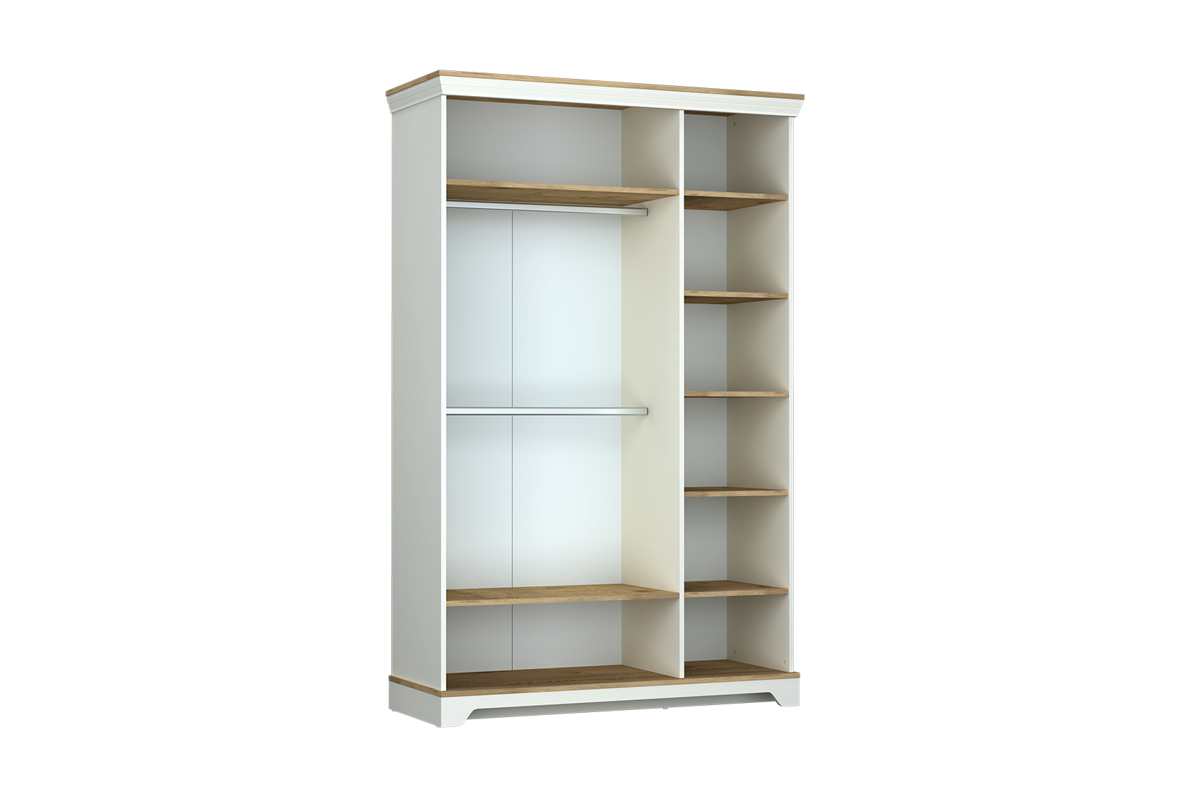 MONTE 3 DOORS WARDROBE CREAM - Image 2
