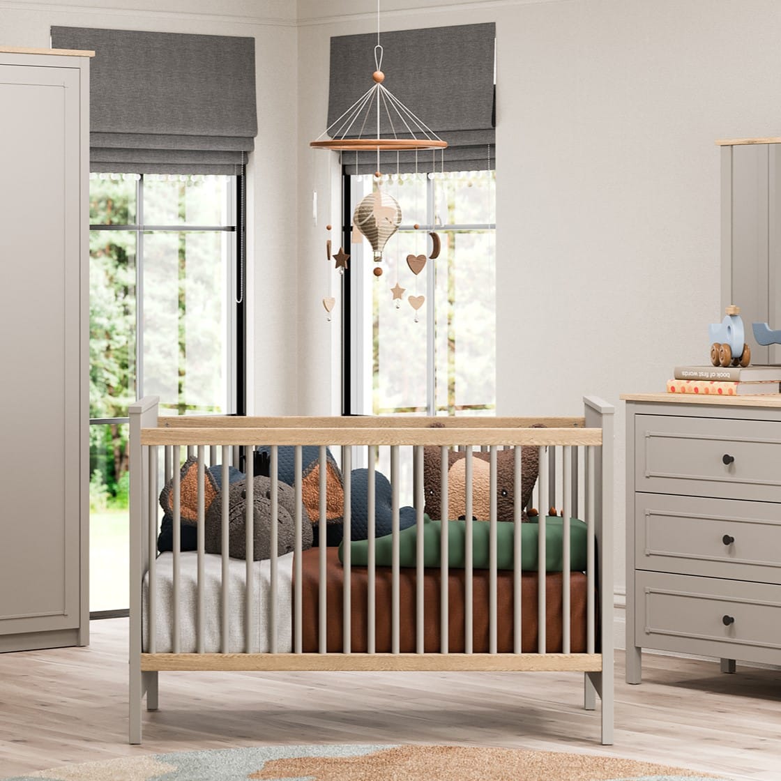 SENTO CRIB 60X120 GREY - Image 2