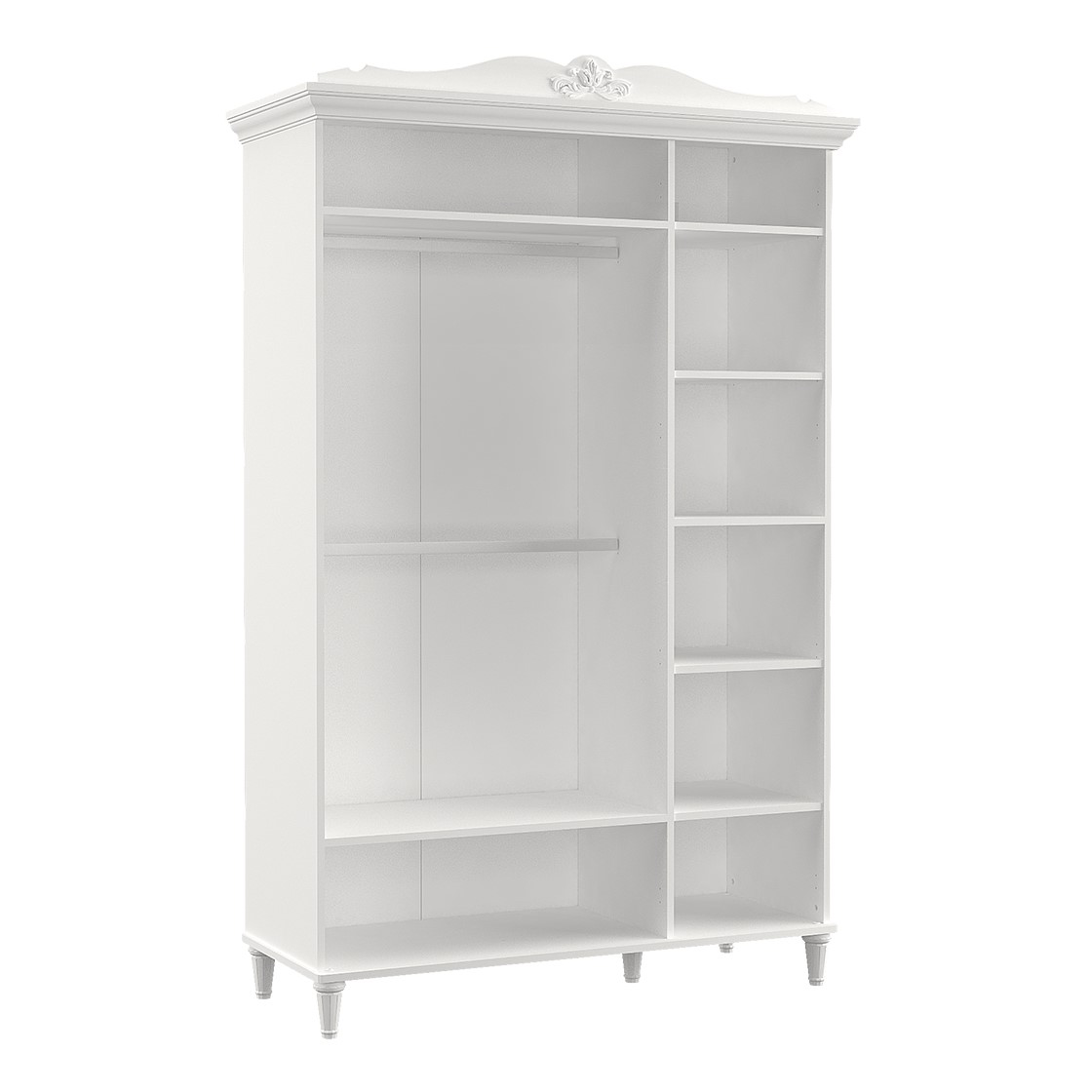 LORA 3 DOORS WARDROBE U ULT_WHITE - Image 2
