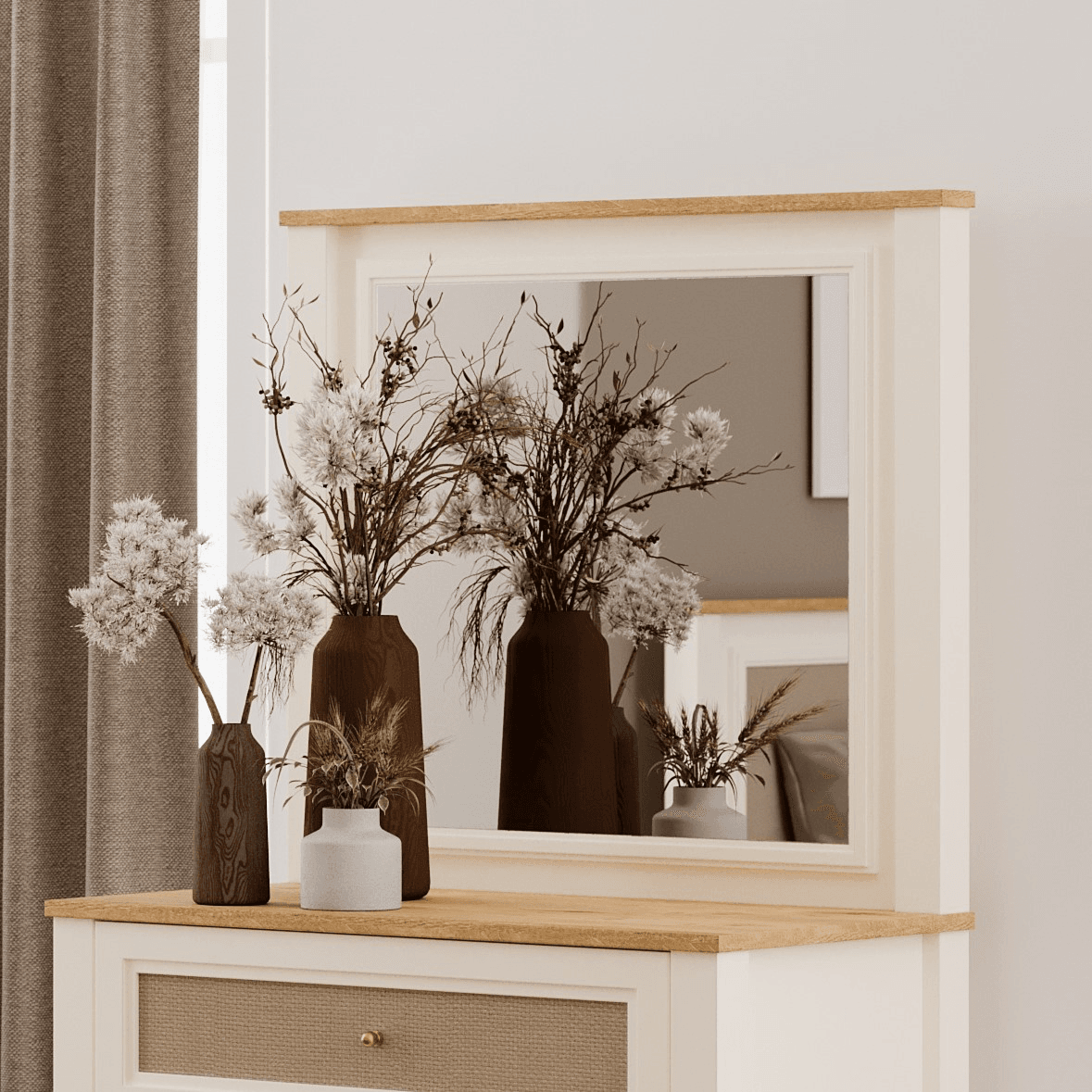 CORSO CHIFFONIER MIRROR U CREAM - Image 2