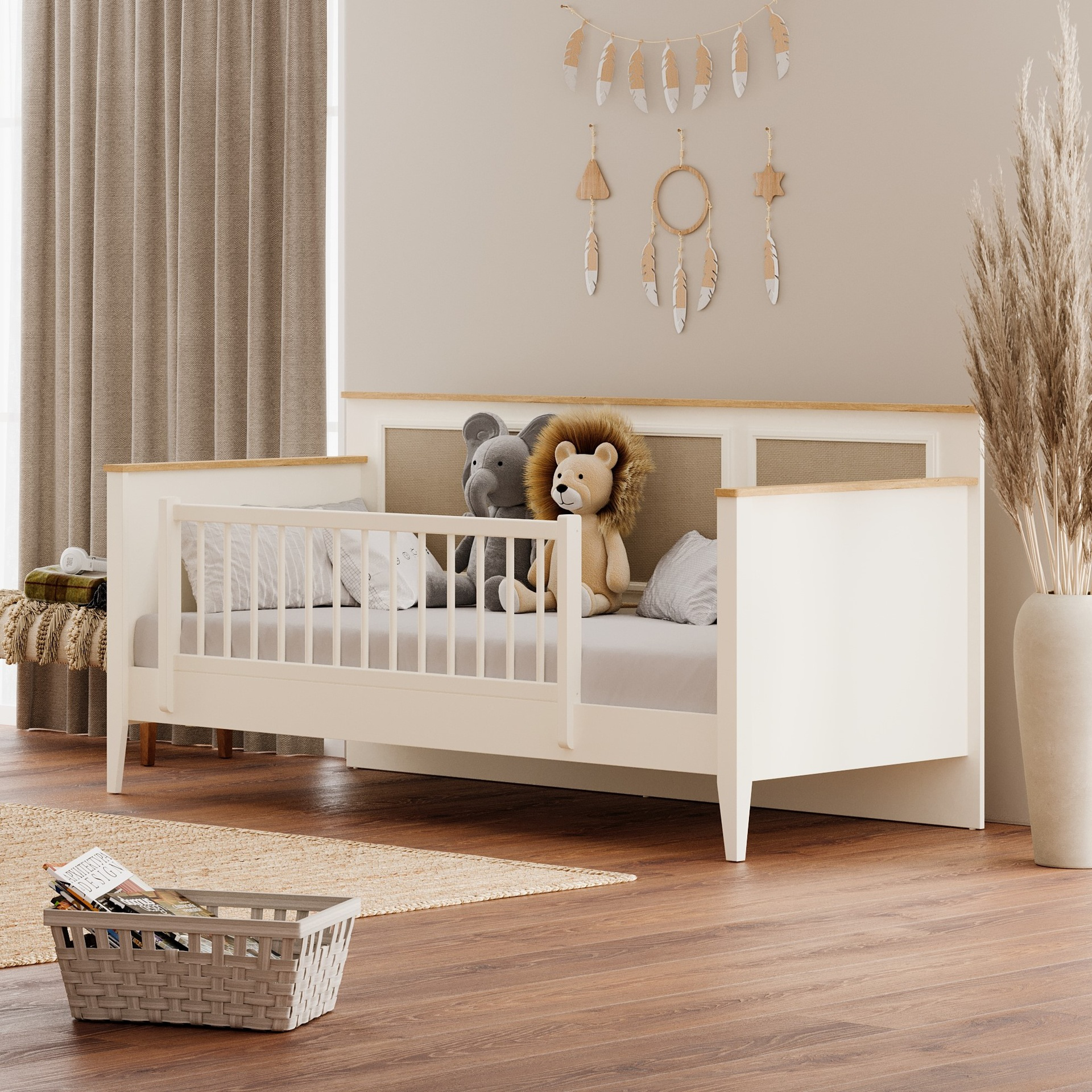 CORSO TODDLER BED U CREAM - Image 2