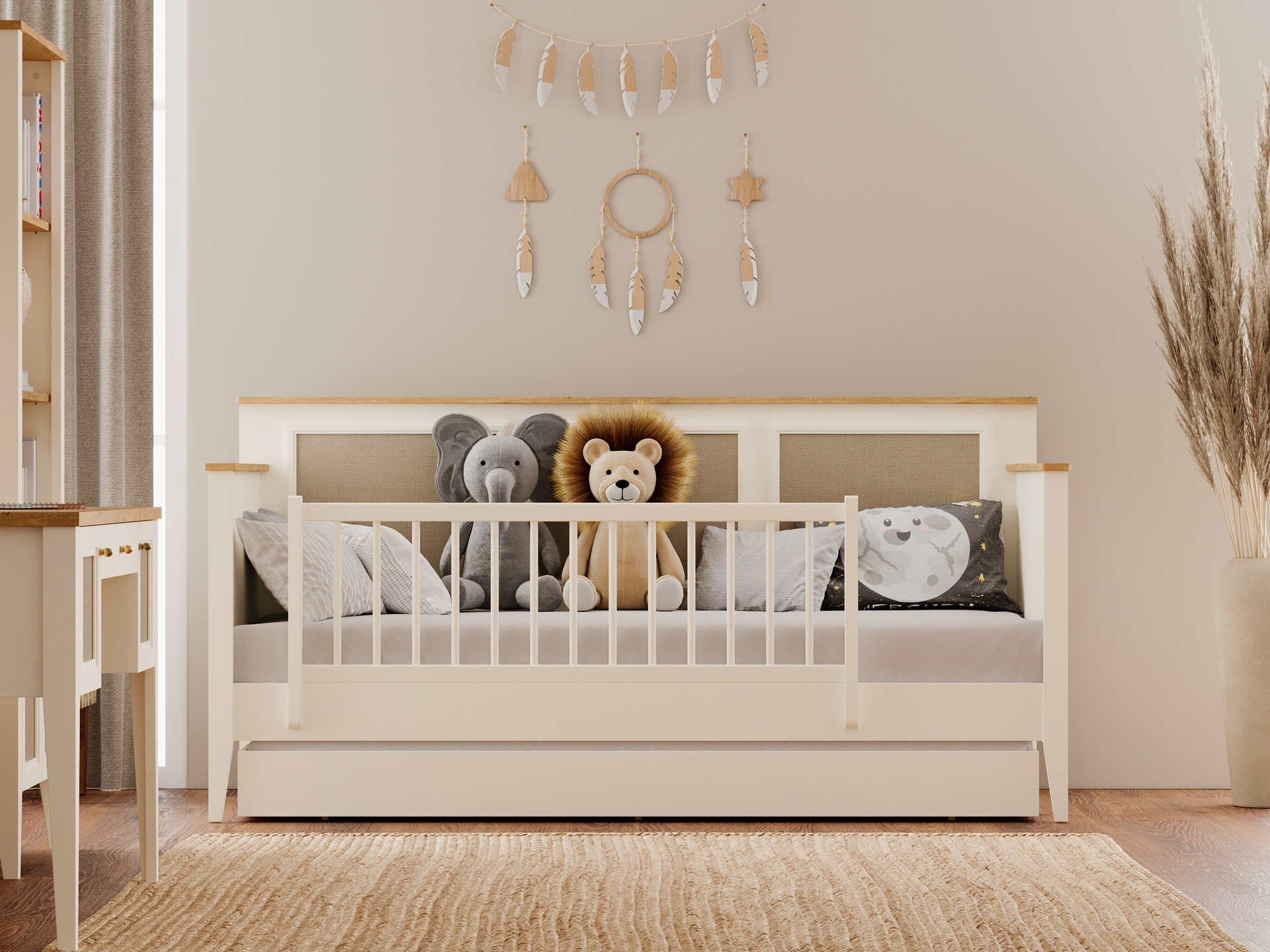 CORSO TODDLER BED U CREAM - Image 3