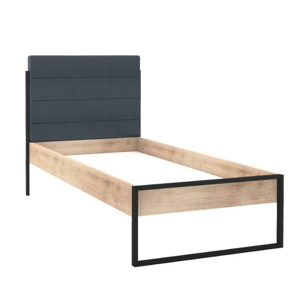 IRONY 100*200 VERTICAL BED FRAME &HB U OAK