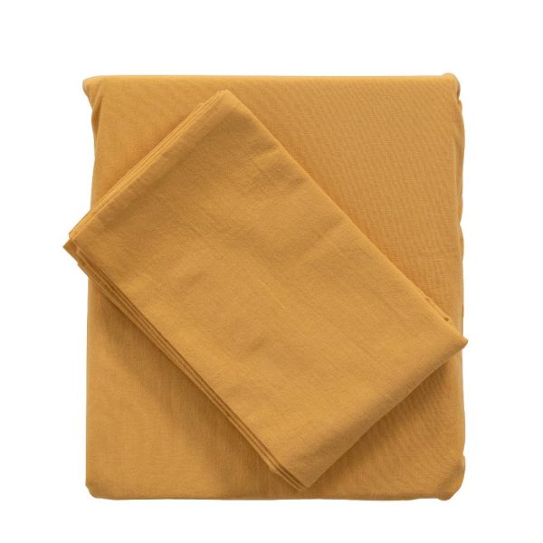 SHEET SET FITTED PEARL BABY SAFFRON (70X140)