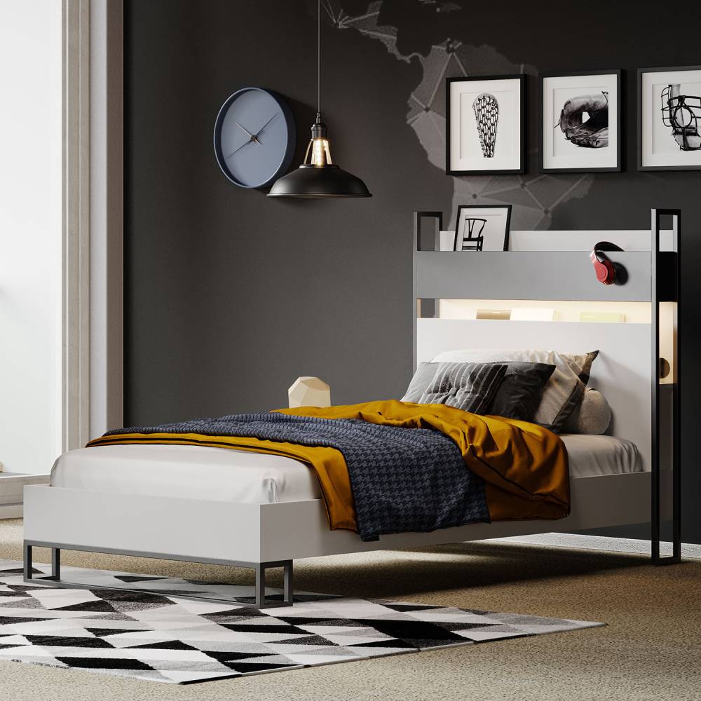 LEGEND BED FRAME & HB U ULT_WHITE - Image 2