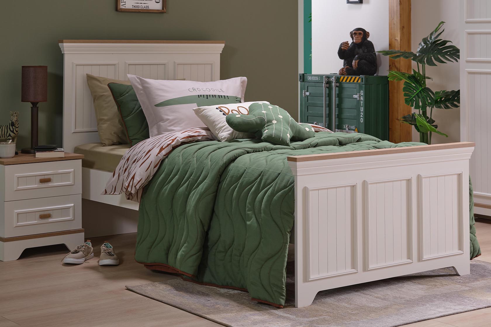 MONTE 120*200 BED FRAME CREAM - Image 2