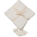 KNIT BLANKET BABY ROVA ECRU (100X100 CM)