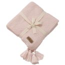 KNIT BLANKET BABY ROVA PINK (100X100 CM)