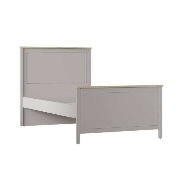 SENTO 100X200 BED FRAME & HB U GREY