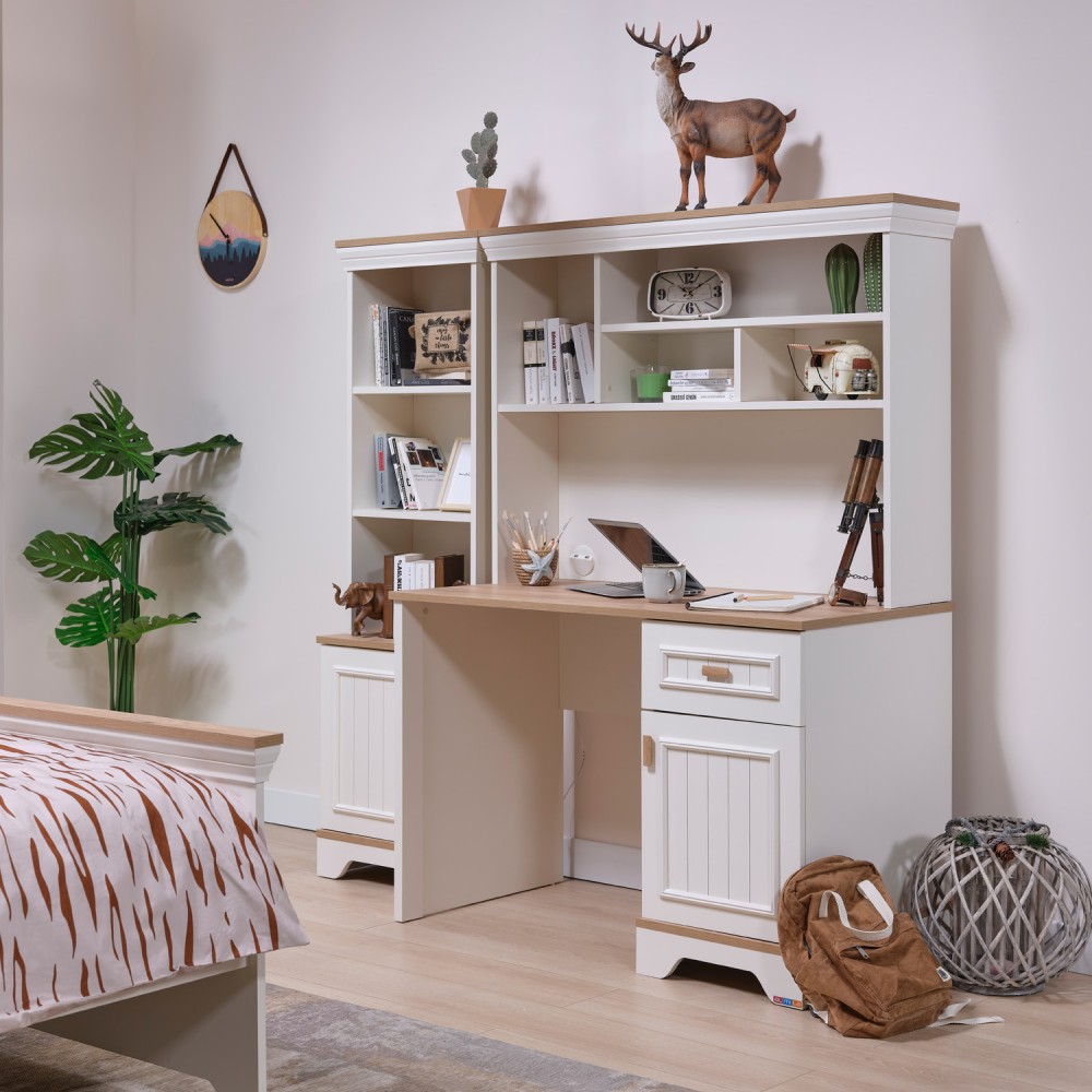 MONTE STUDY DESK TOP UNIT CREAM - Image 3