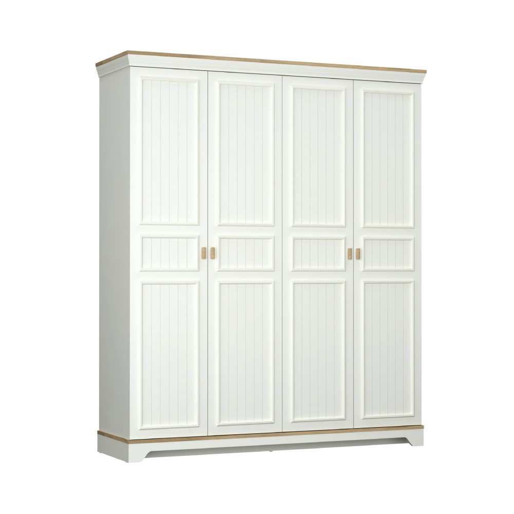 MONTE 4 DOORS WARDROBE CREAM