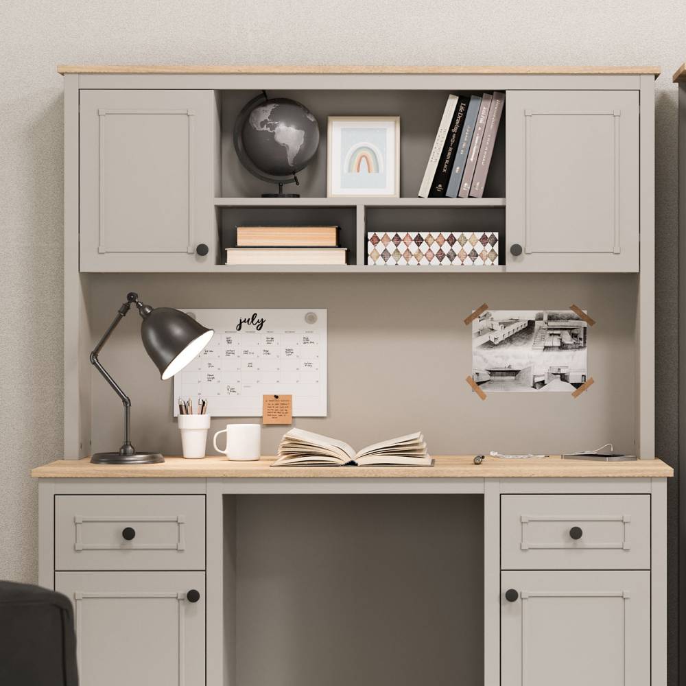 SENTO STUDY DESK TOP UNIT WIDE W GREY - Image 2