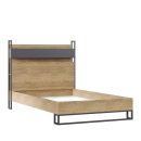 LEGEND 120X200 BED FRAME & HB U WALNUT_DGR