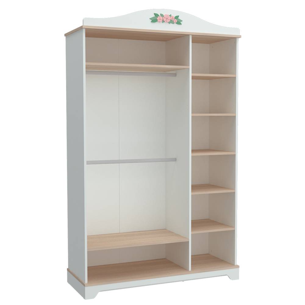 BIANCA 3 DOORS WARDROBE ULTRA WHITE - Image 3