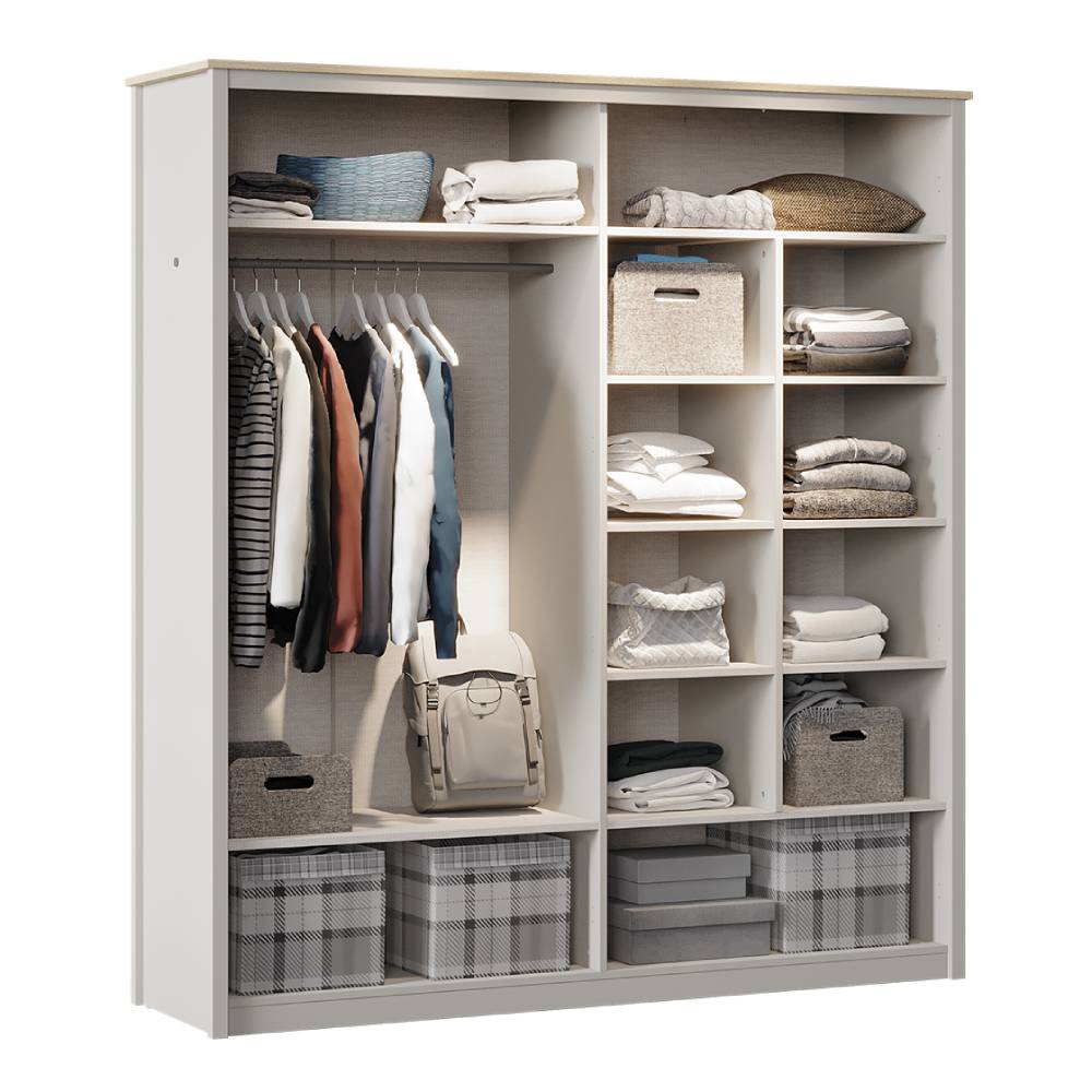 SENTO 4 DOORS WARDROBE U GREY - Image 2