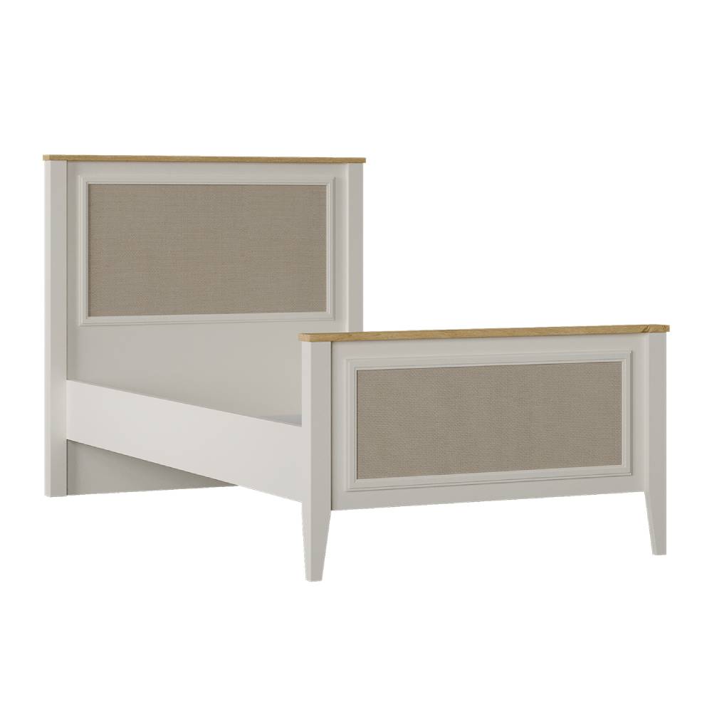 CORSO BED FRAME & HB U CREAM