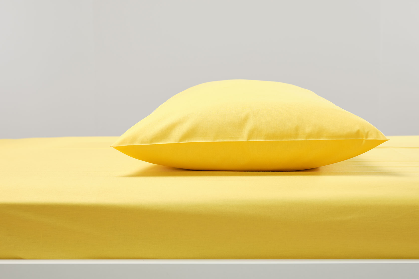 COTTON SHEET SET YELLOW 180X260 - Image 2