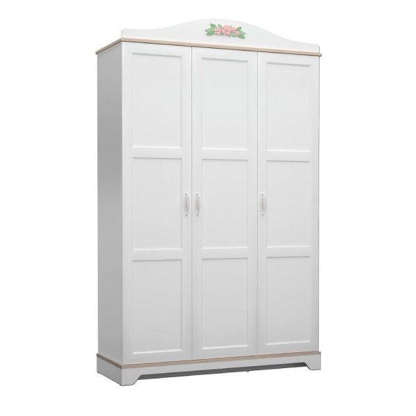 BIANCA 3 DOORS WARDROBE ULTRA WHITE