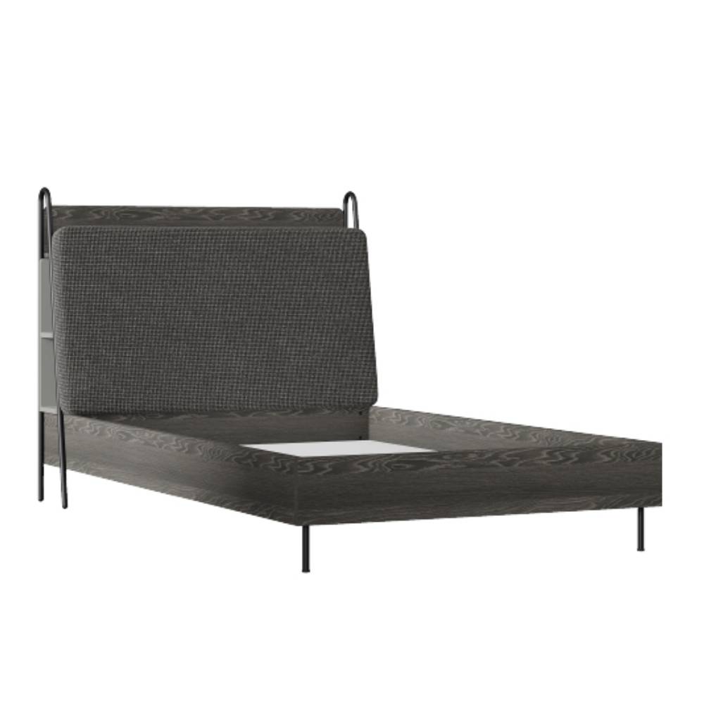 ARWEN 120X200 BED FRAME & HB U DARK_OAK