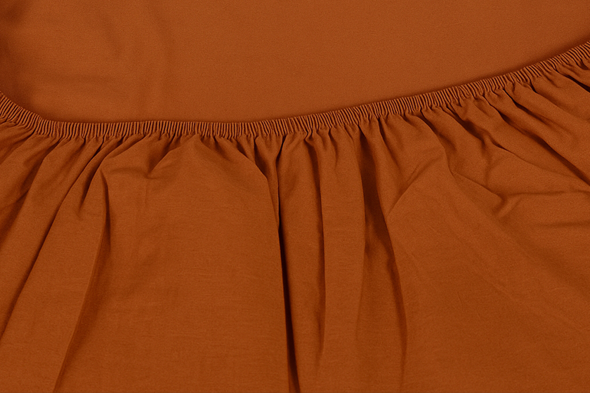 Nox Fitted Sheet Cinnamon (90x200 cm) - Image 2