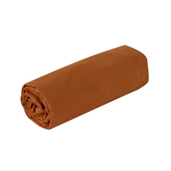 Nox Fitted Sheet Cinnamon (90x200 cm)